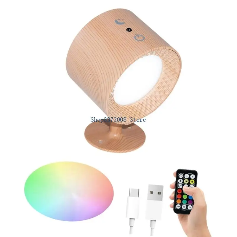 Touch Control Light with 3 Color Option Rechargeable Design Wall Light Plastic Texture for Dark Corners