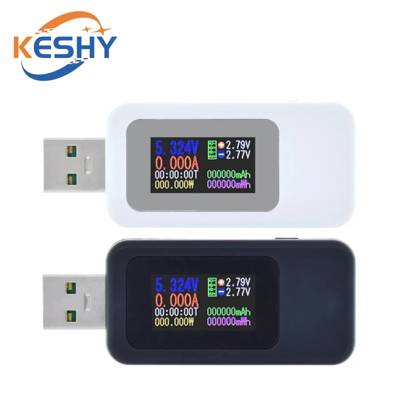 10 in 1 USB Tester DC Digital Voltmeter Amperimetro Current Voltage Meter Amp Volt Ammeter Detector Power Bank Charger Indicator