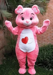 New Adult Hot Sale Foam Pink Bear Fancy Cartoon Mascot Costume Plush Christmas Fancy Dress Halloween Mascot Costume