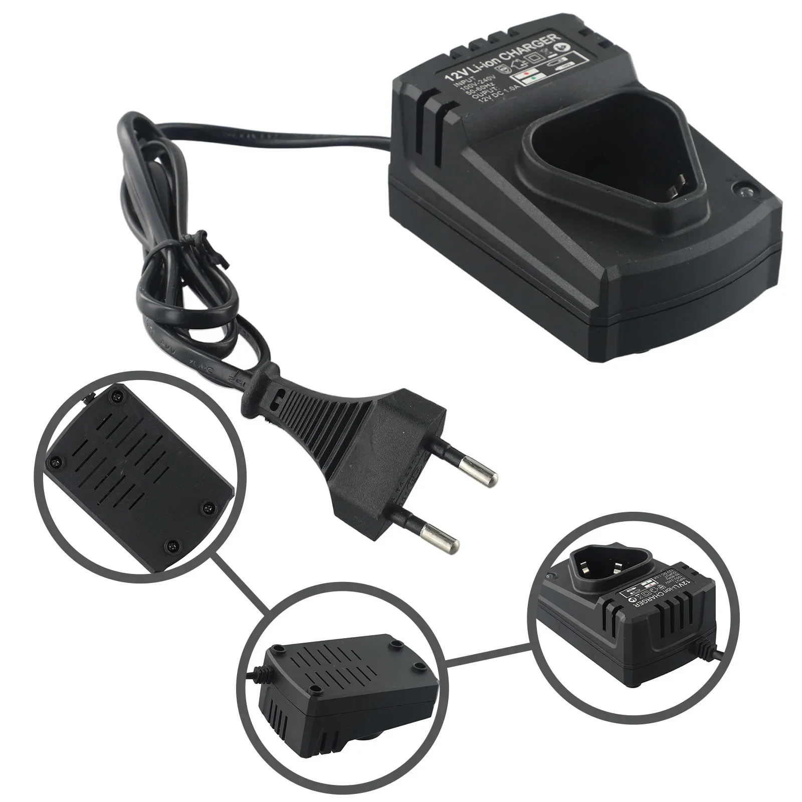 

12V DC US/EU Li-Ion Rechargeable Charger Support 110-240V Power Source For Rechargeable Lithium Electric Drill