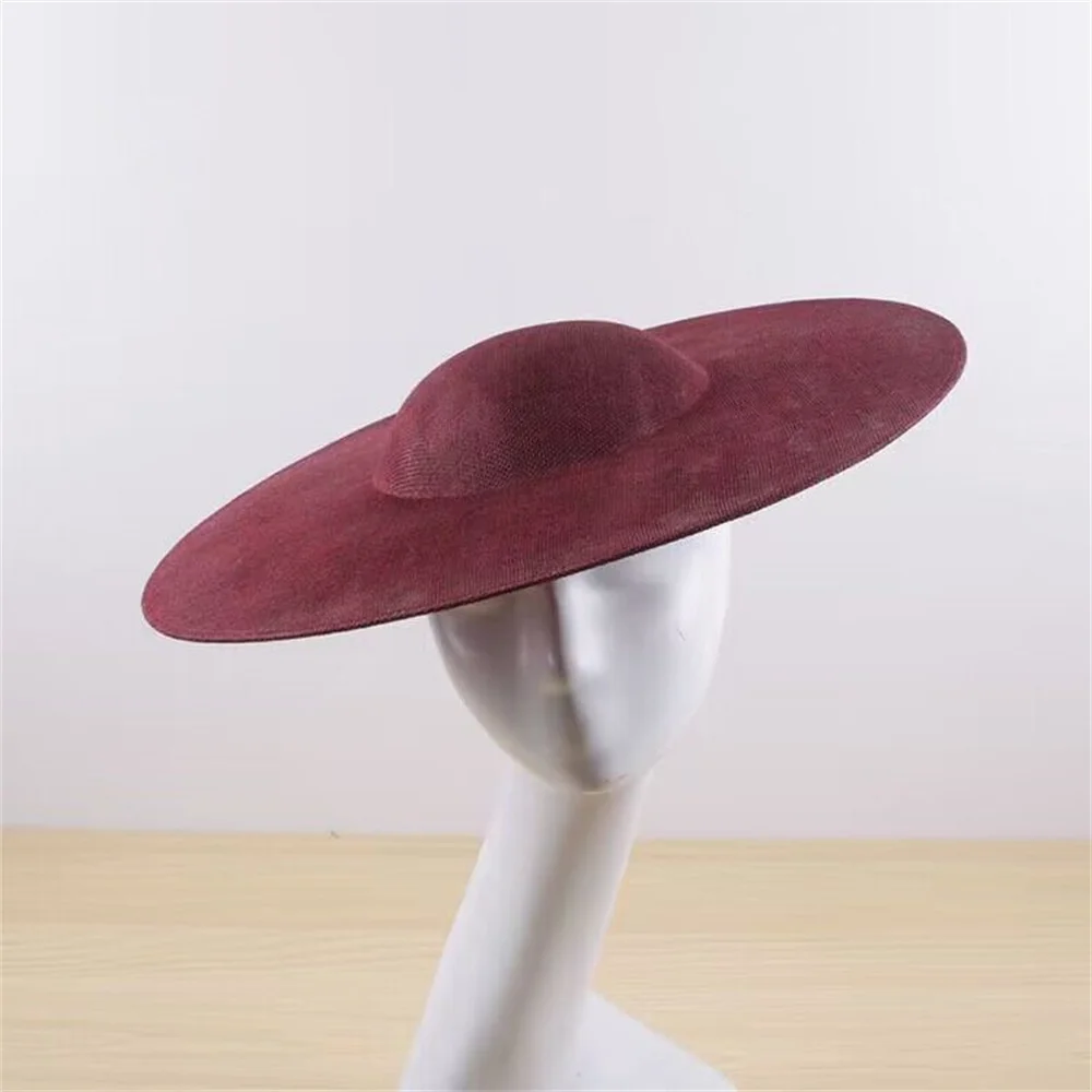 40CM Fascinators Base Marron Big Pillbox Cap Wedding Millinery forniture accessori per capelli fai da te cappello donna Kenducky Church copricapo