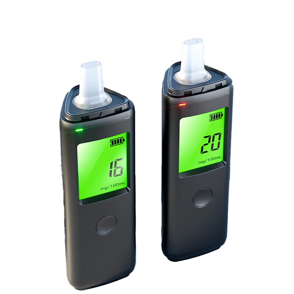 Breath-Type Alcohol Tester, High-Precision Traffic Drunk Driving Detection Dedicated With 50 blowpipes