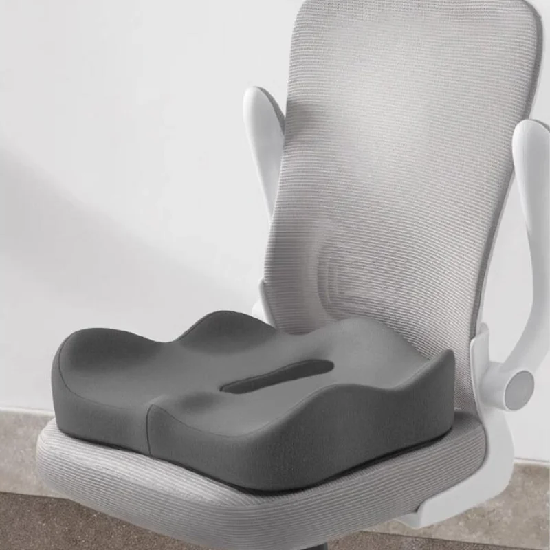 Memory Foam Seat Cushion for Office Chair Ergonomic Spine Pressure Relief Pad with Breathable Skin-Friendly Washable Cover