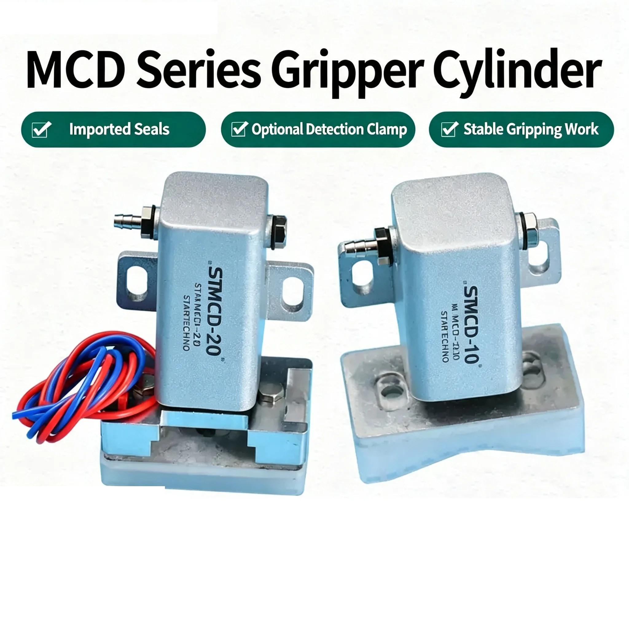 Manipulator Parts For MCD Series Fixture Small Mini Pneumatic Air Cylinder With Silicone Patch