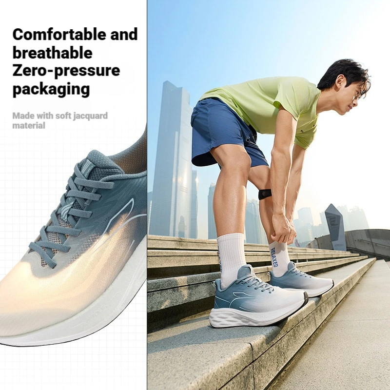 361 Degrees Refresh Men's Casual Running Shoes Mesh Breathable Comfortable Broadened Vamp Male Walking Sneakers 672622225 view 3