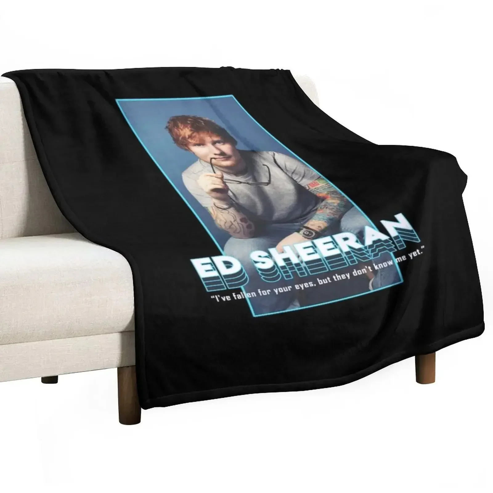 

best singer t shirt Ed Sheeran Throw Blanket Summer Beddings blankets and throws Sofa Blankets