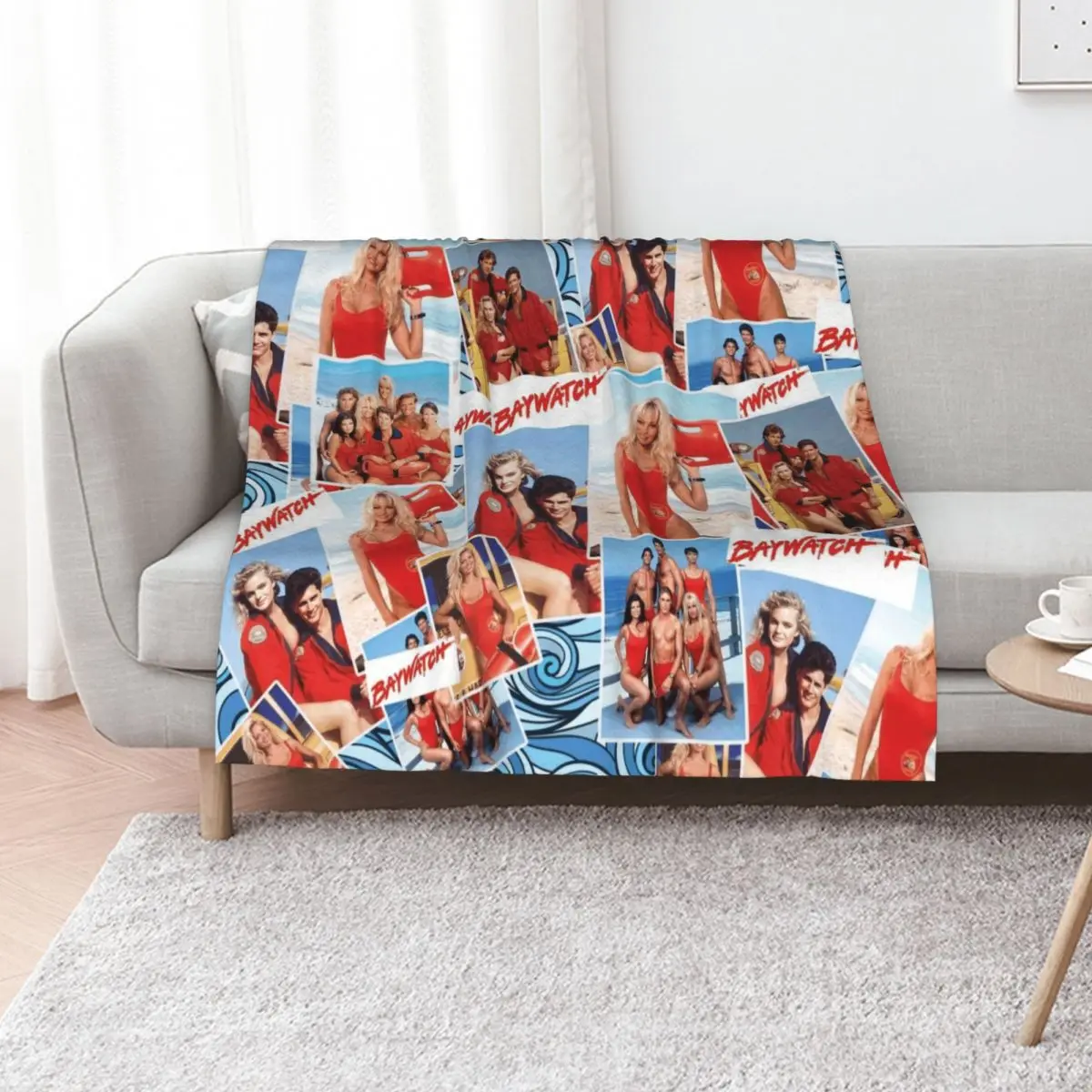

Baywatch the lifeguards of Malibu Throw Blanket Blankets Sofas Of Decoration Decoratives Cute Softest Blankets