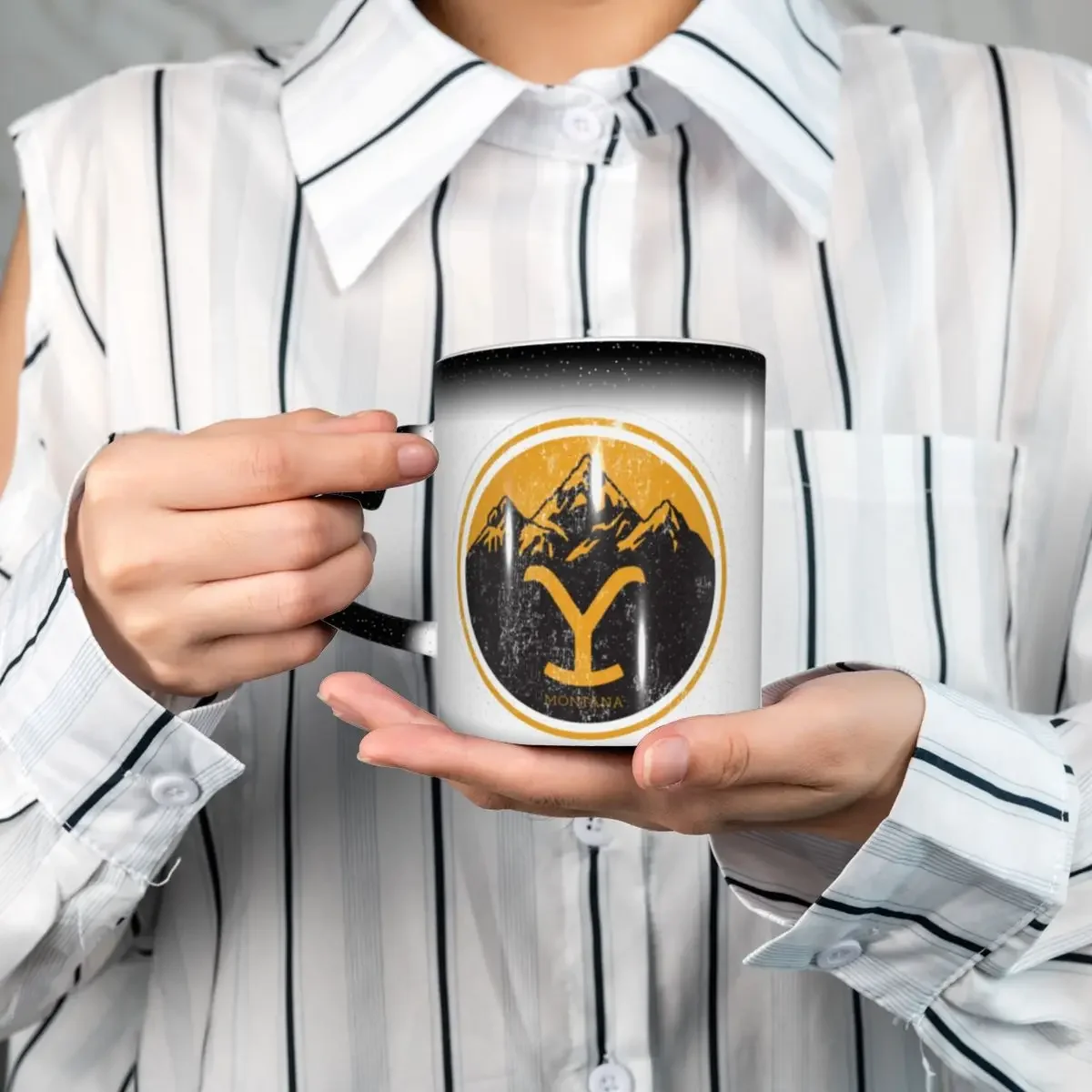 Yellowstone Quick Dry Dutton Ranch Mug Funny Ceramic Coffee Cups Tea Mugs Milk Cup Drinkware Gift for Friends