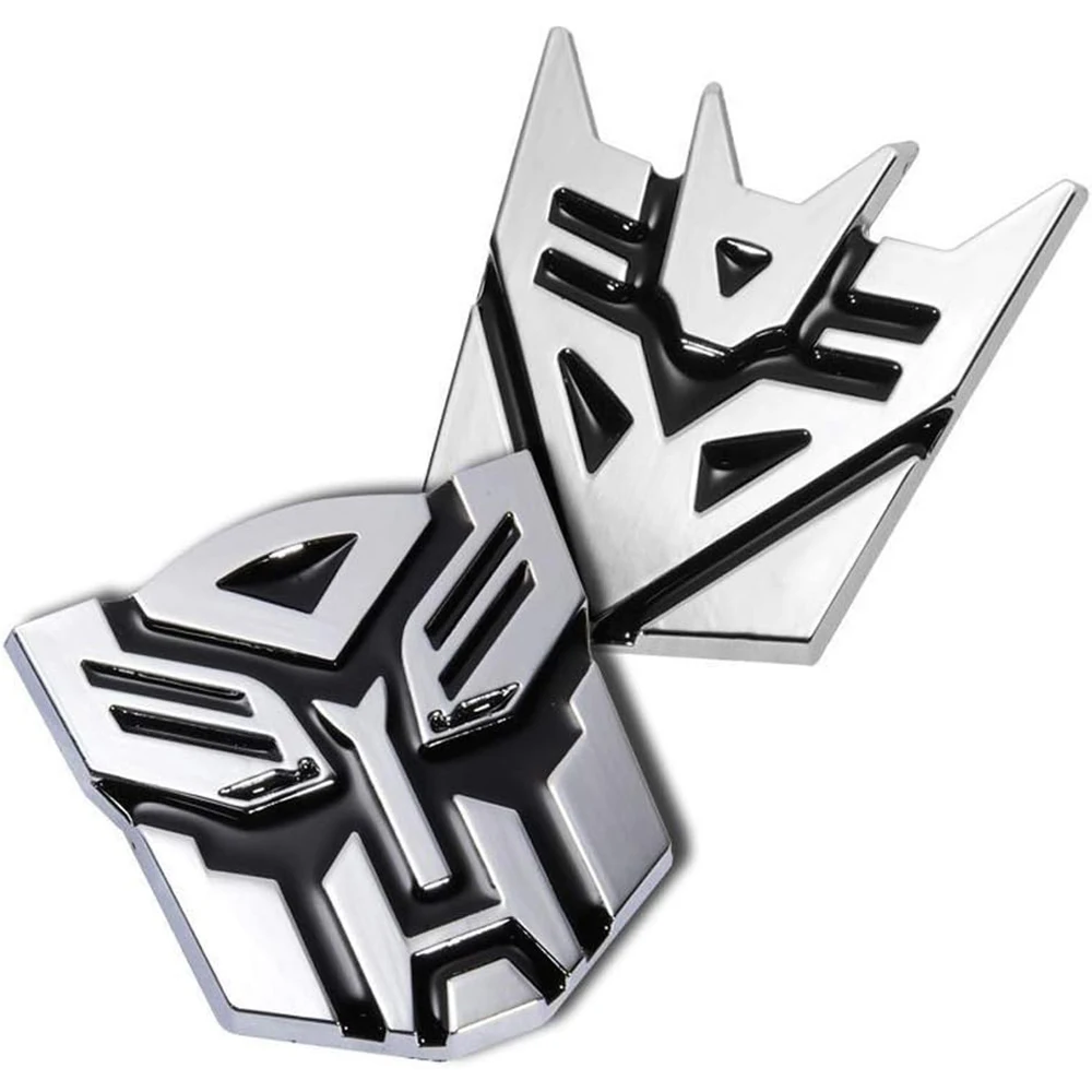 

AOHEWEI Set of 2 Car Stickers, Metal Stereo 3D Sticker, Car Emblem for Bodywork Decoration Car Accessories