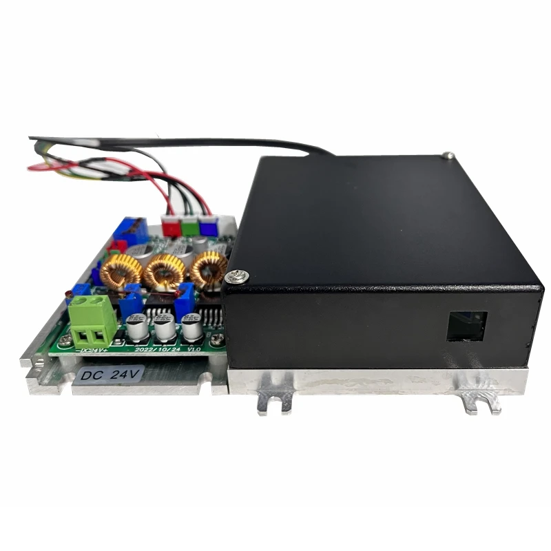 RGB 10W White Laser 638nm/2.5W+525nm/3W+445nm/4W Laser Color Laser Module W/ Power Supply Analog Control