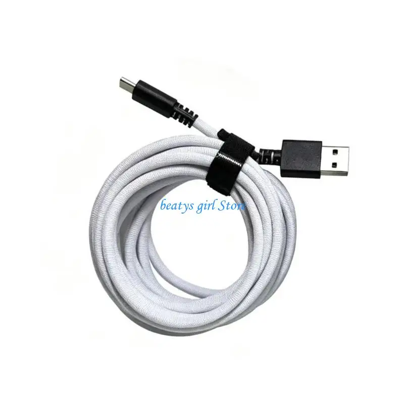 C7AB Flexible 3Meter USB C Charging Wire For Selected Gaming Game Controller Nylon Construction Quick Power Delivery