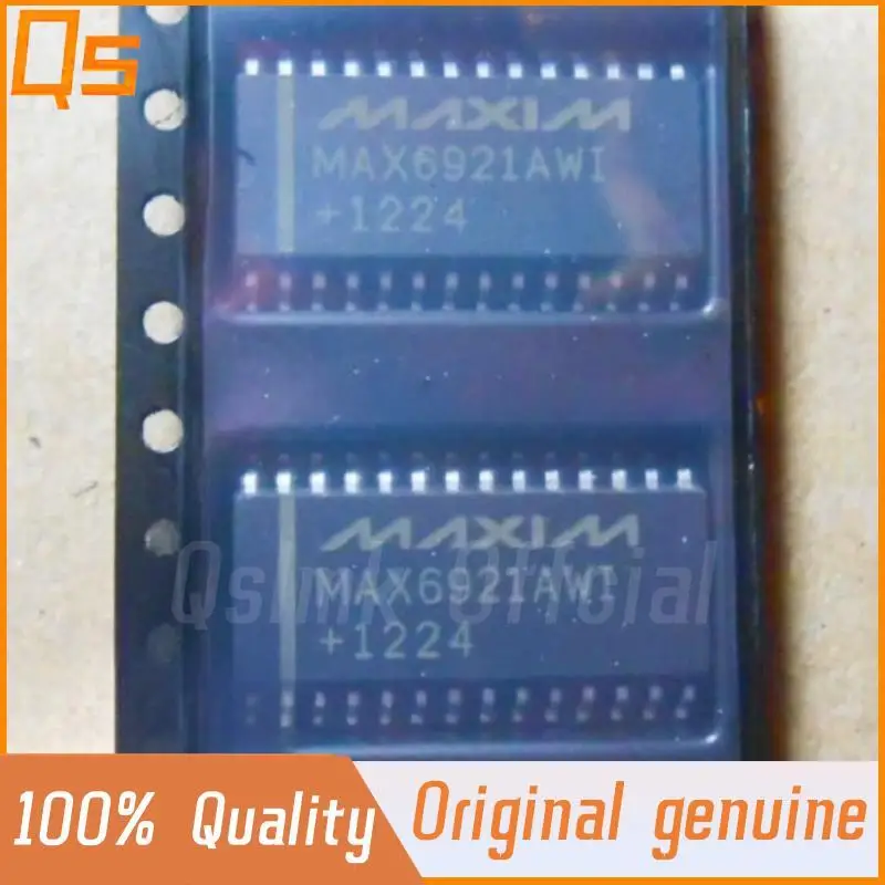 New Original MAX6921 MAX6921AWI MAX6921AWI+T SOP28 pin chip serial interface VFD transistor driver chip integrated circuit IC