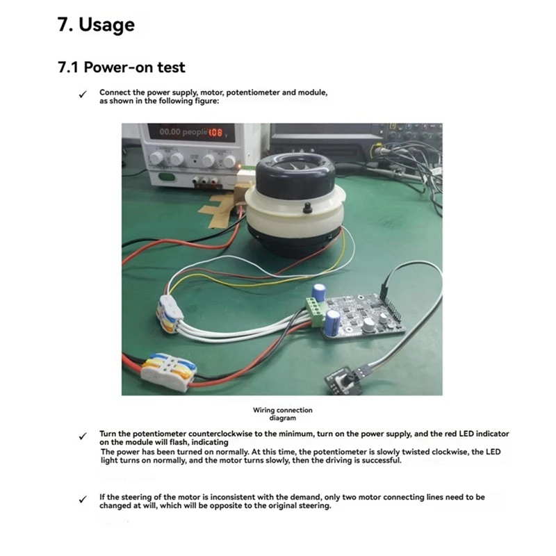 DC 6-80V BLDC Three Phase DC Brushless Motor Controller PWM High Power 1600W Motor Driver Board Motor Regulator No Hall