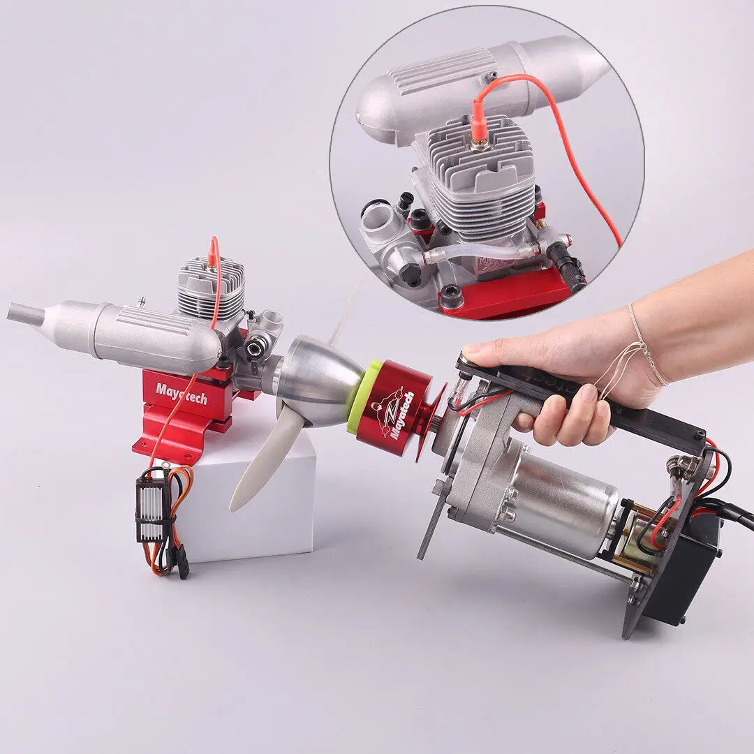 

ASP AP06A THREE-BLADED Methanol Engine 6-Stage Two-Stroke DIY Assembly Fuel-Powered Fixed-Wing RC Plane Engine Toy Model