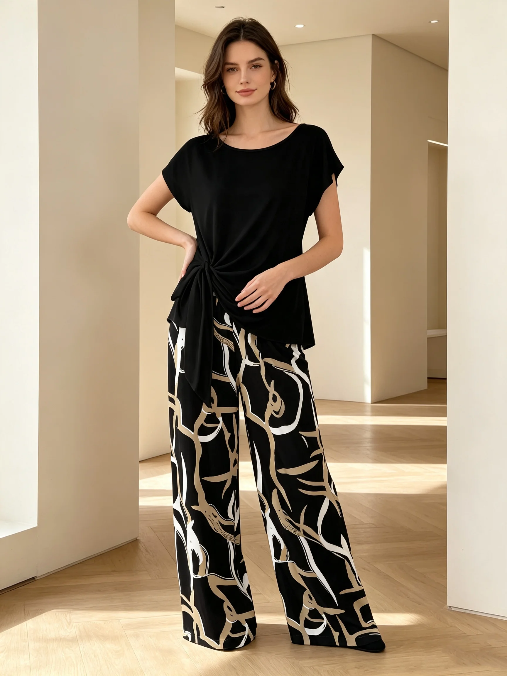 Summer Upf Clothing - Completo da donna taglie forti con