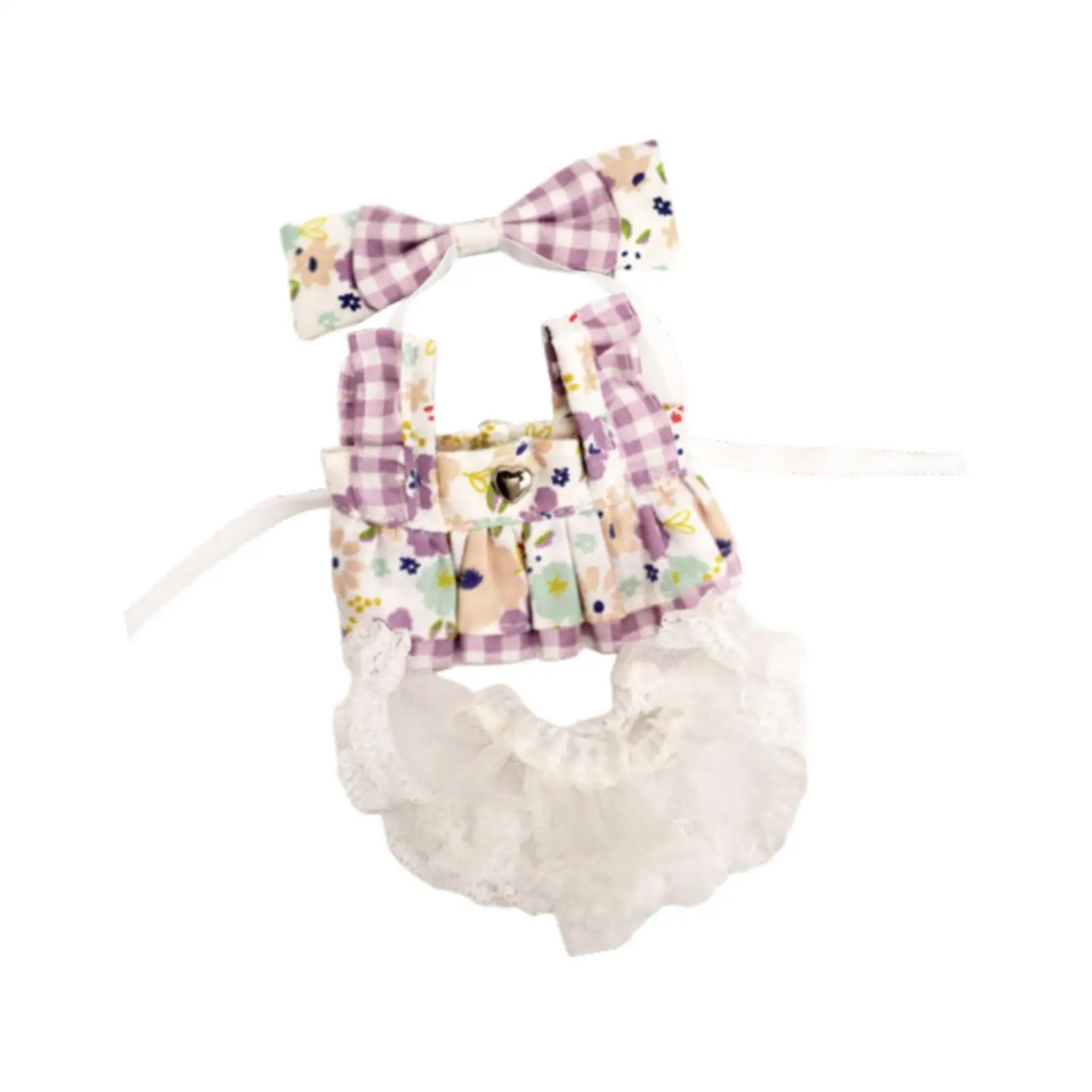 

20cm Plush Doll Dress Doll Clothes DIY Doll Toy for Little Girls Gift Photo Props Soft Stylish Dress up Doll Outifit
