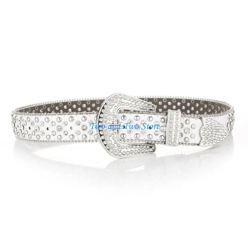 

HX6F Belts for Woman Man Adjustable Pin Buckle Belt for Jeans Coat Trouser