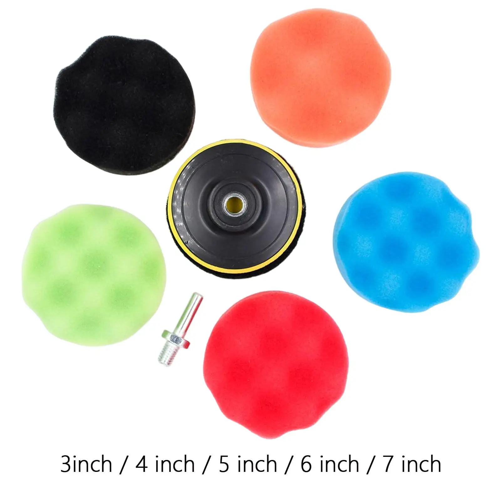 

8Pcs Car Polishing Pads Detailing Polishers and Buffers Buffings 3 inch Buffing Sponge Pad Set Car Polishing Disc Cleaning Tool