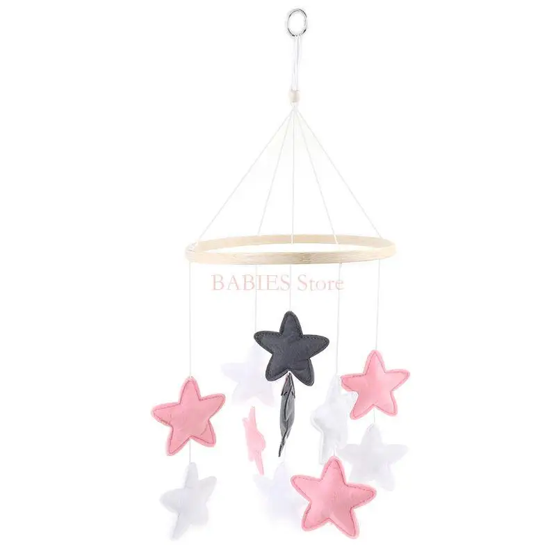 C9GB – hochet Mobile Musical en feutre pour berceau bébé, carillon éolien, cloche lit, jouets, décoration suspendue pour