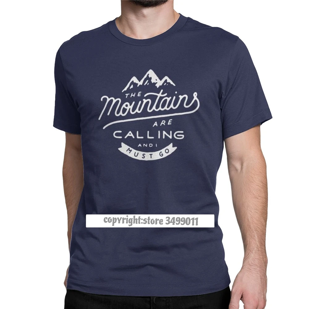 

Hipster Hill Are Calling T-Shirt Men Fashion Brand Cotton Tops T Shirt Climbing Hiking Stay Wild Men Tshirts