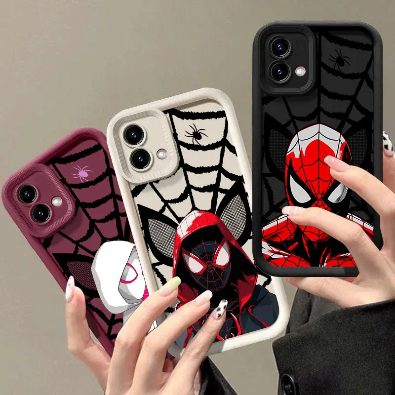 

Phone Case For Motorola Moto Edge 60 50 Fusion 40 NEO G85 G84 G75 G53 G35 G34 G22 G15 G14 E40 E22 Spiderman Morales Heroes Funda