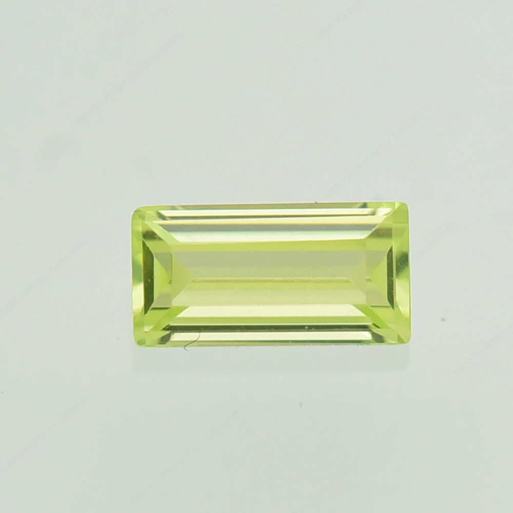 

Baguette Rectangle Shape Cut Fruit Green CZ Stone Size 2x4~3x6mm 5A Synthetic Gems Loose Cubic Zirconia For DIY Jewelry