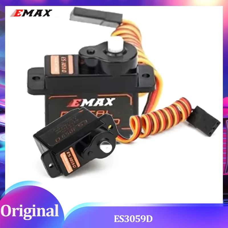 

EMAX ES3059D Micro 360° ° Сервопривод - металлическая шестерня 9 г | Высокоскоростной цифровой 7,4 В | Для DIY Robotics/FPV Gimbals