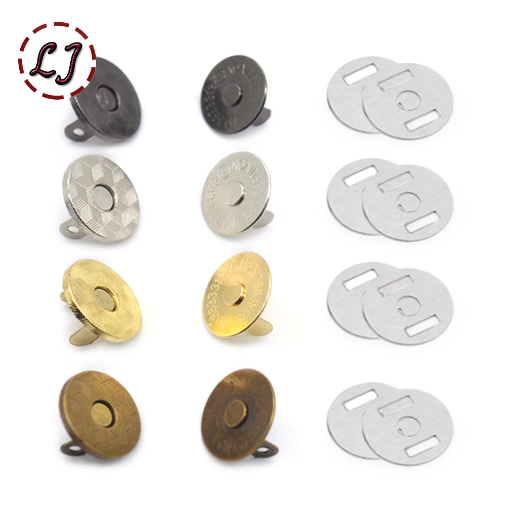 New High Quality 5 pairs 3 Style Invisible Hidden metal Strong magnetic Snaps Button For Overcoat Handbag Garment Accessory DIY