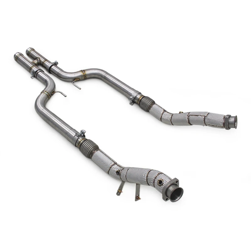 

OEM Equal Length Header For Mercedes-Benz S550 2012-2016 Stainless Steel Free Flow Downpipe With Heat Shield