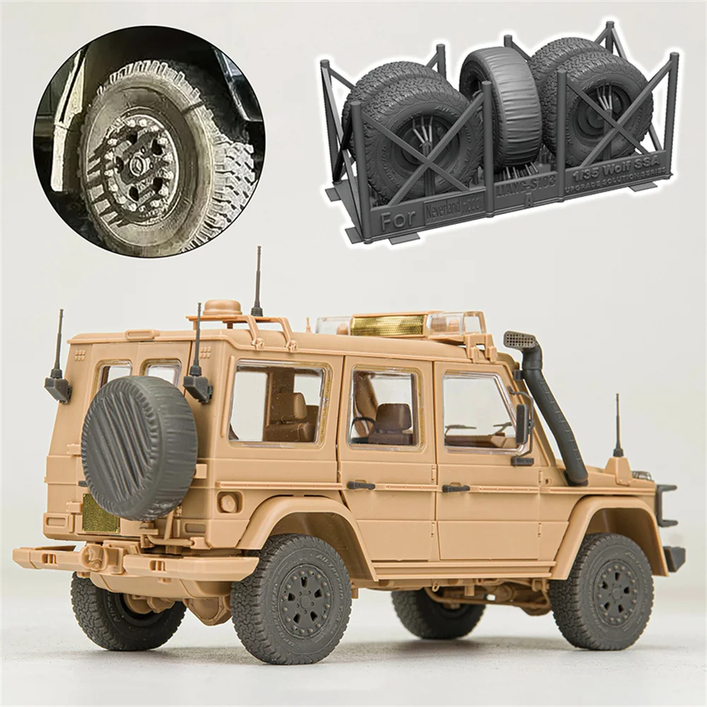 

LIANG-S103/4 1/35 WOLF SSA Detail Up Set 3D Printing Parts Assembly Model Accessories for Neverland Hobby Kit