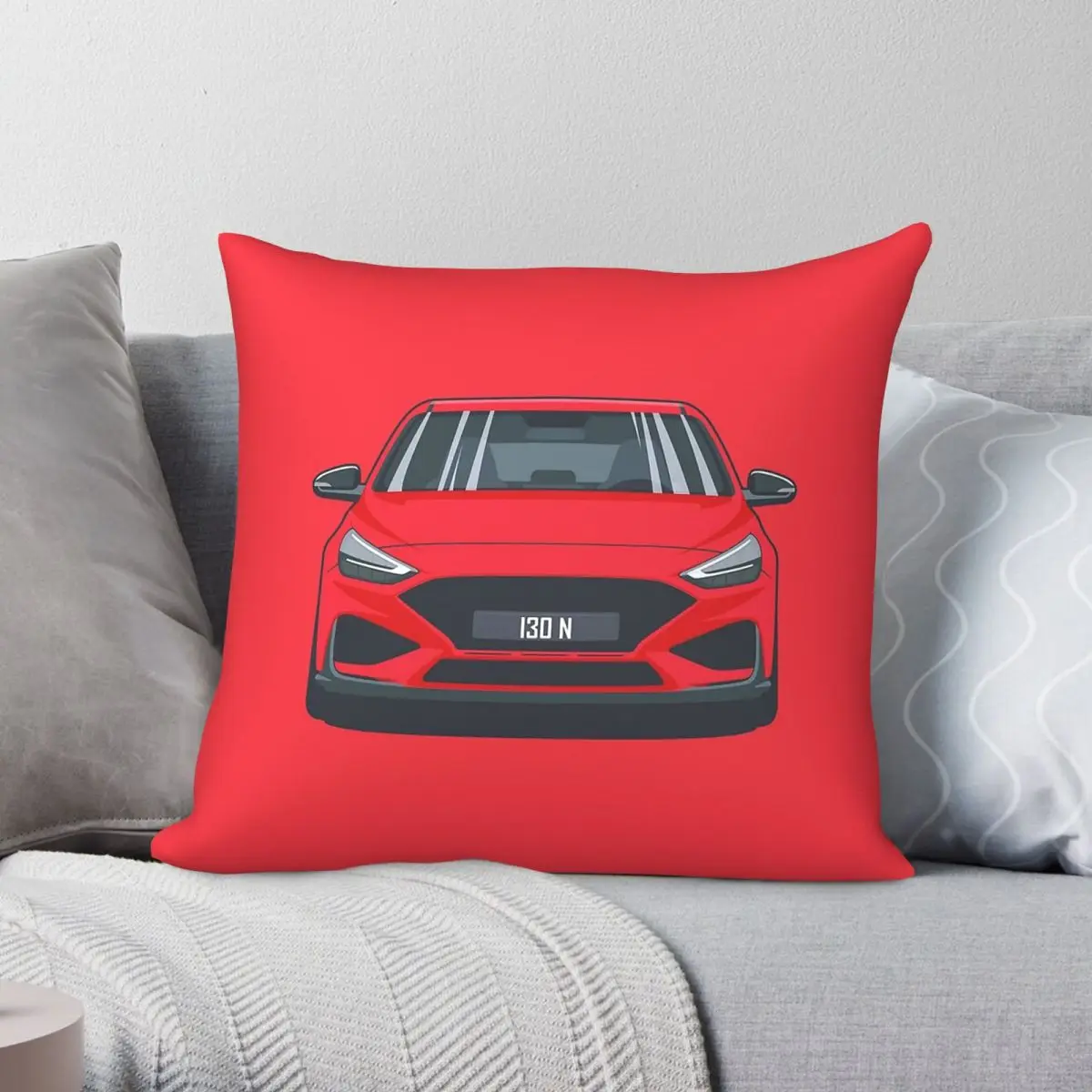 I30 N Vector Drawing Pillowcase Polyester Linen Velvet Printed Zip Decorative Pillow Case Sofa Cushion Case