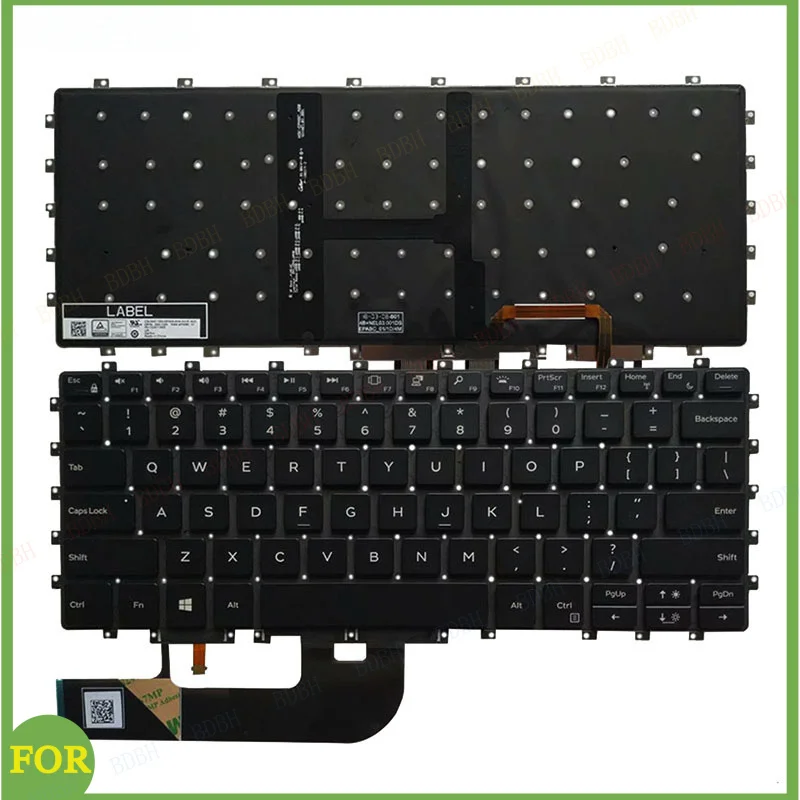 

Клавиатура с подсветкой для ноутбуков Dell XPS15 9575 7590 2IN1, английская раскладка, 0HC1GN PK132471A00