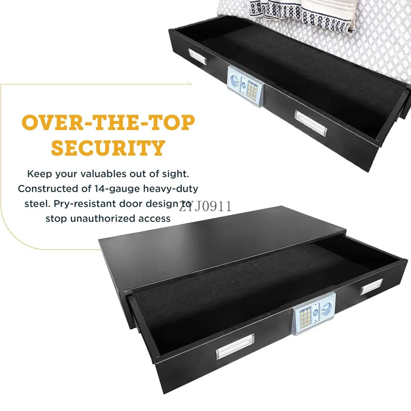 Прочный безопасный скрытый сейф для семейных сейфов под кроватью с электрическим замком