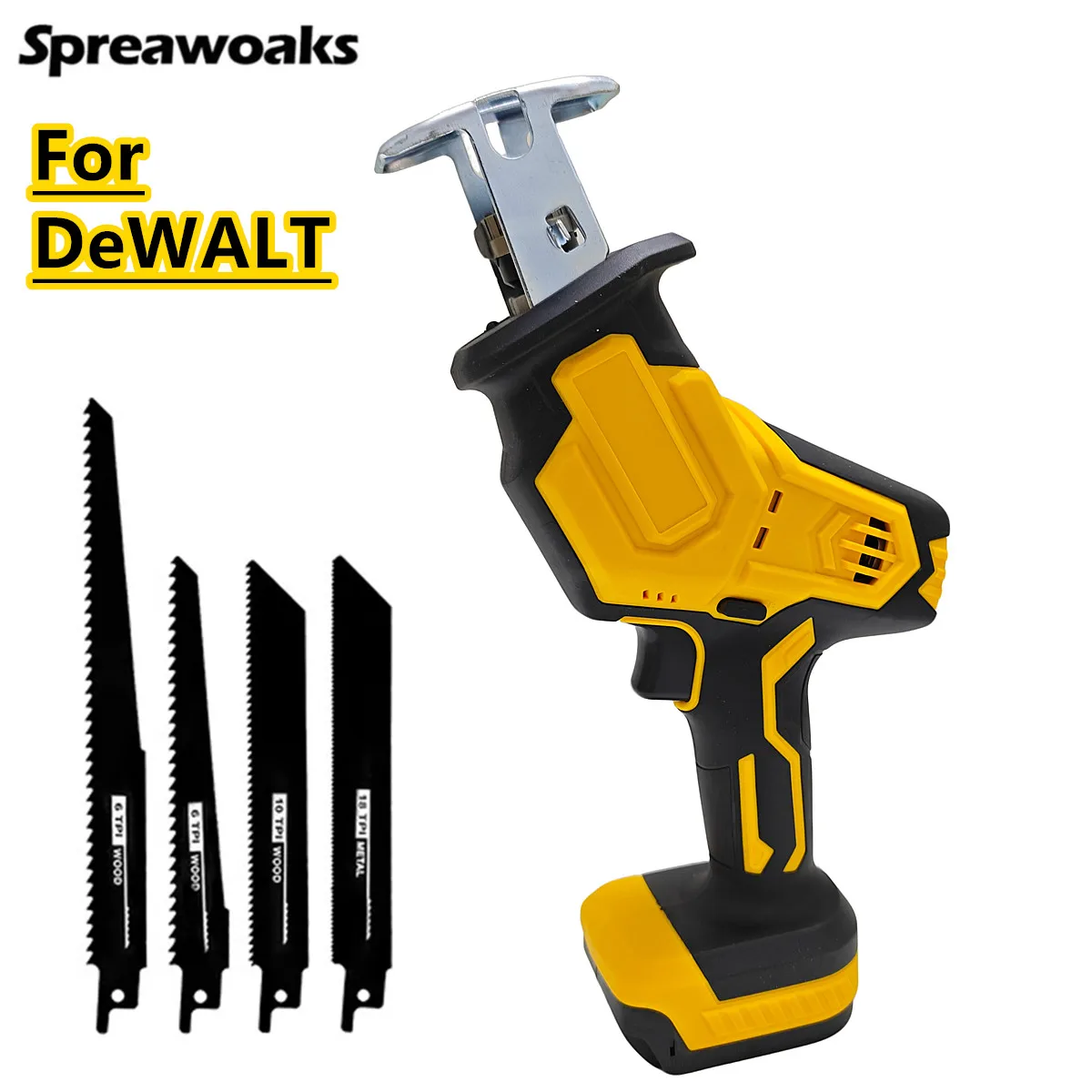 

For DEWALT 18V 20V Battery Cordless Reciprocating Saw Electric Cutting Saber Saw Wood Metal Pipe Cutting Power Tools