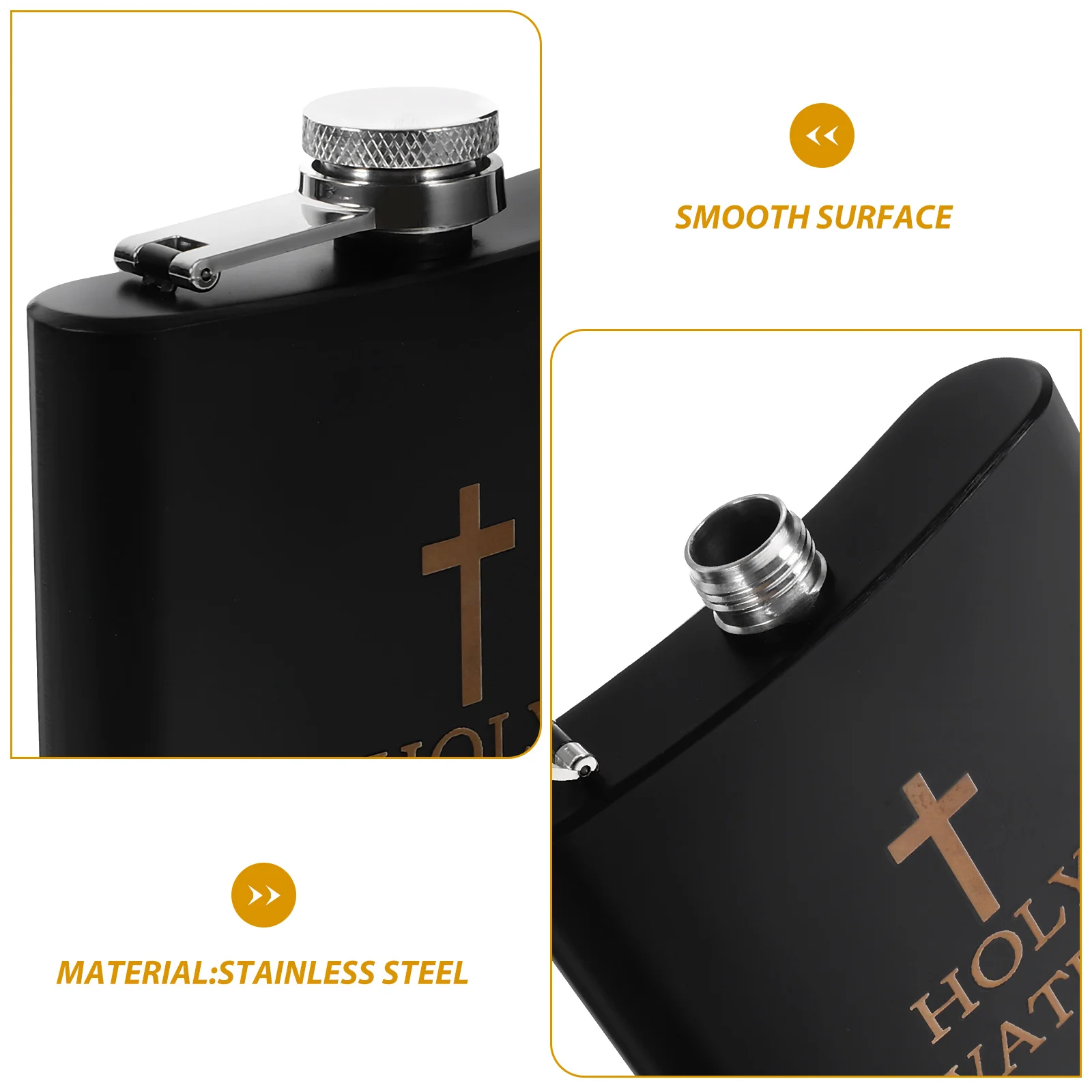 Baptismal Bottle Travel Water Stainless Steel Flask Outdoor Containers Men Metal