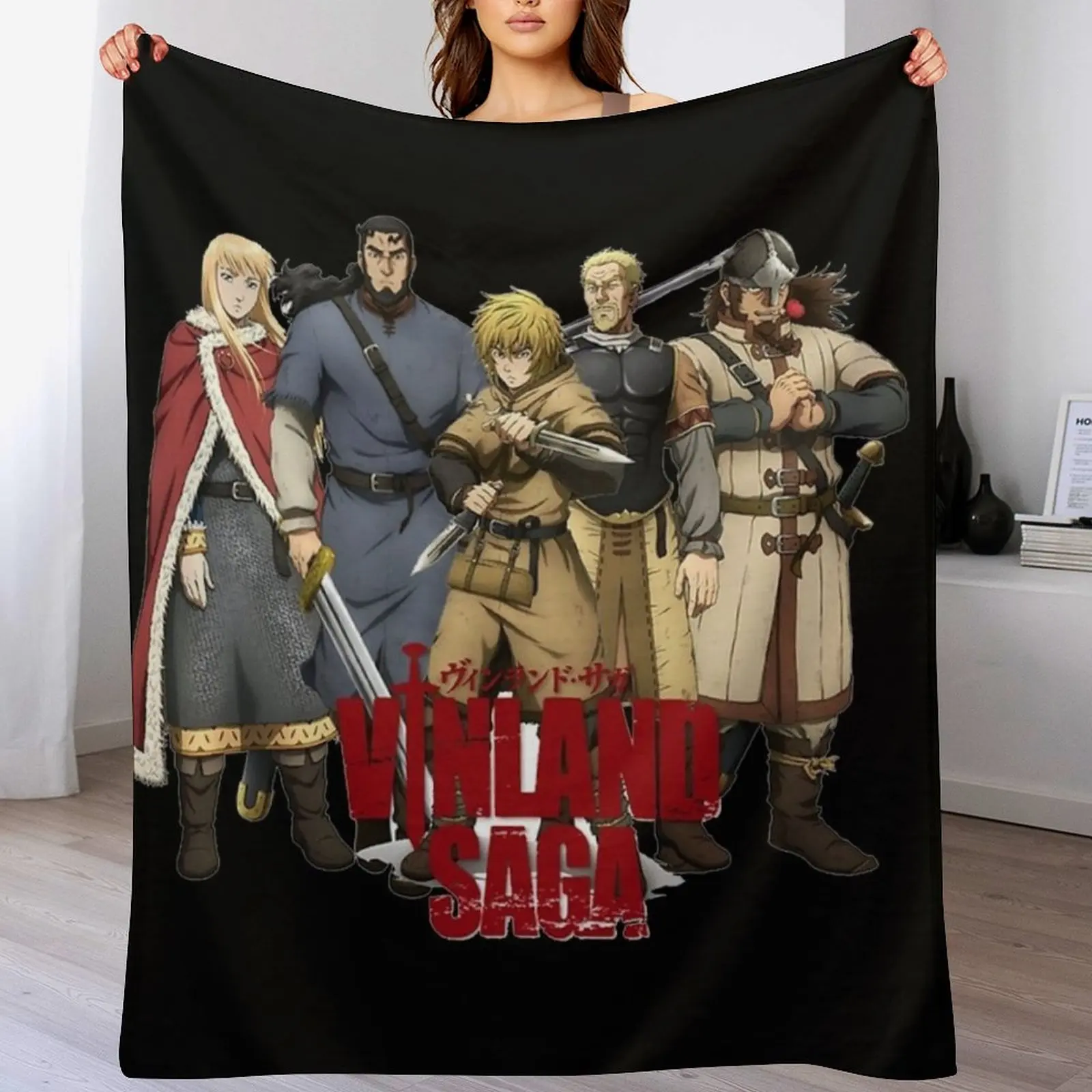 

Vinland Saga - thorfinn Throw Blanket For Sofa Thin Flannel Fabric Large Stuffeds Blankets