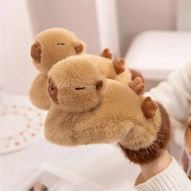 NEW-Plush Gloves Students Thickened Five Fingers All-Inclusive Warm Riding Gloves In Winter 25Cmx13cmx8cm