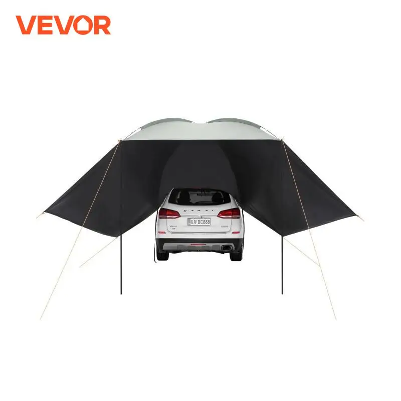 VEVOR Vehicle Awning Large 10' x 7' Shade Coverage Car Side Awning PU2000mm UV50+ Car Awning Extended  Canopies and Storage Bag