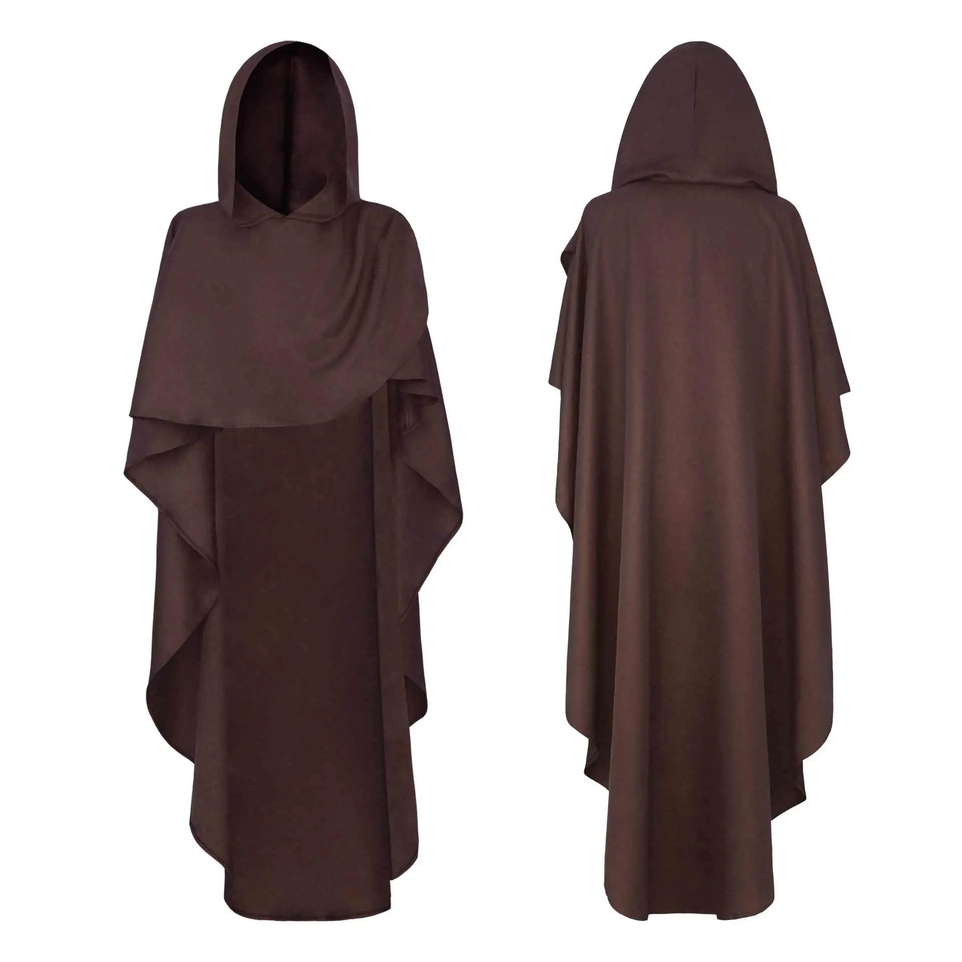 Medieval New-style Knight Cape Halloween Stage Performance Costume Monk Cloak Role-playing Cosplay Dress-up Clothing