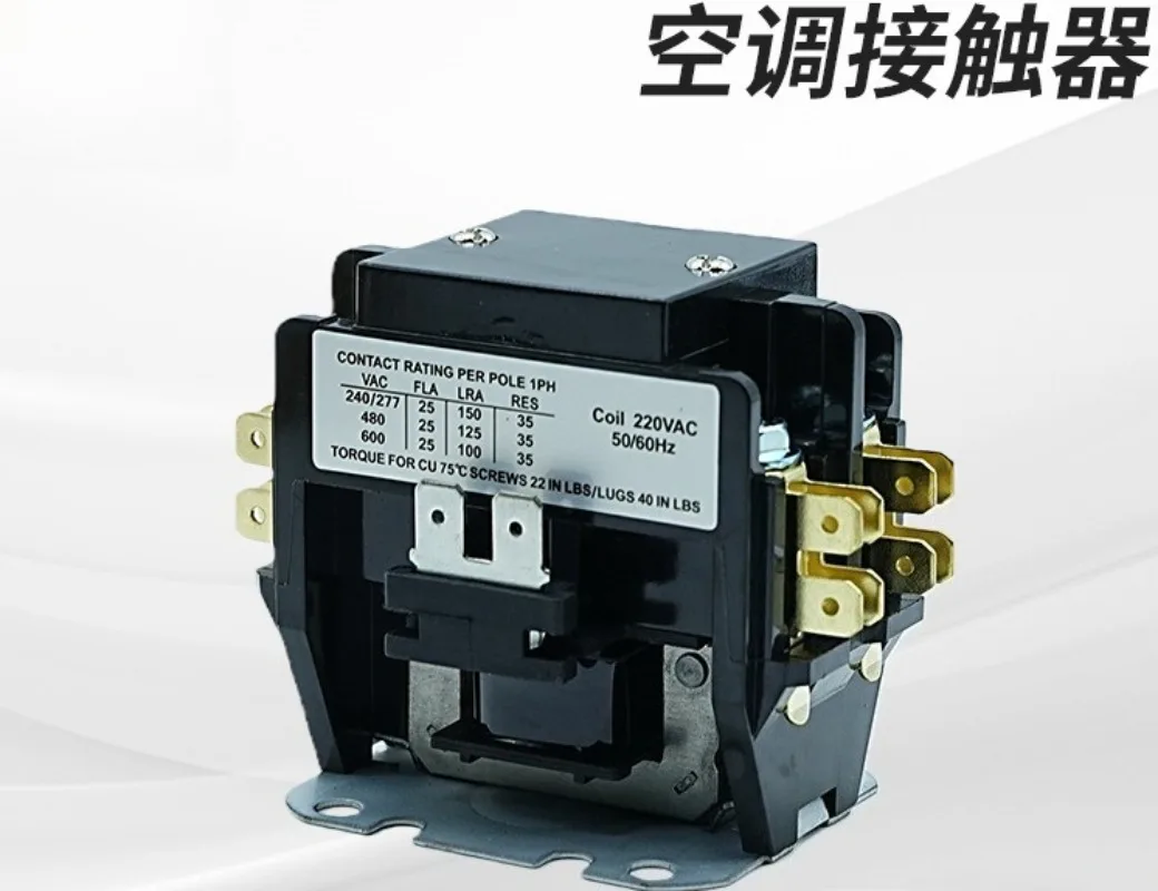 For 25A/32A AC Contactor, 2P/2PC Air Conditioner Contactor 220V Coil Replacement