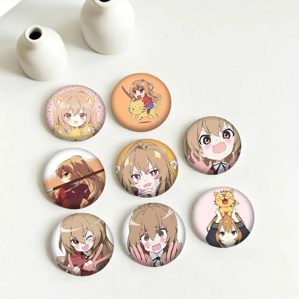 A-Anime Toradora Taiga Aisaka 25mm 32mm 44mm 58mm 75mm Brooches Badges Pins for Accessories Gift