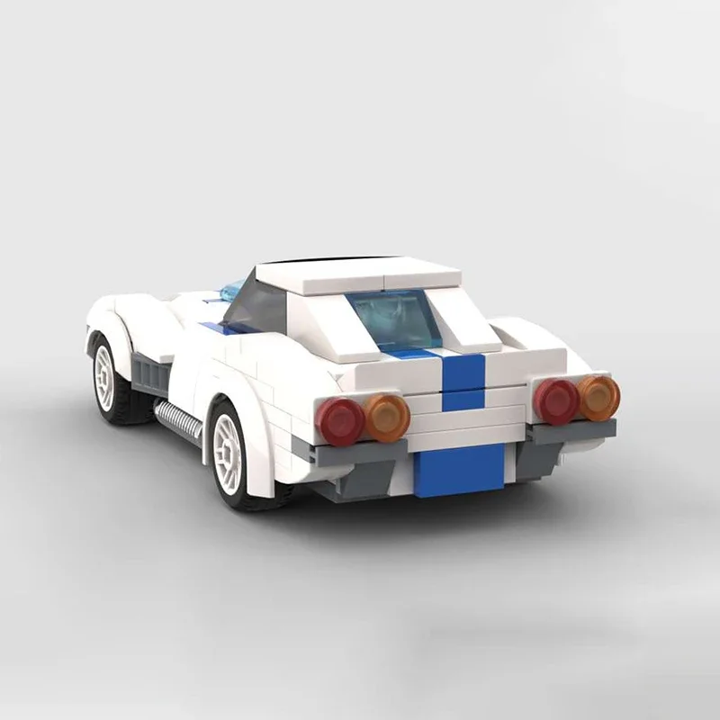 199 stücke Moc Corvettessss Singray 7 Studs Breite Modell Diy Bau Kit Bildung Bausteine Geburtstag Spielzeug Geschenk