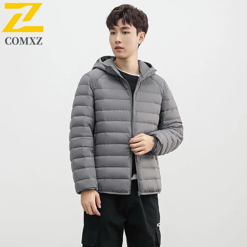 

COMXZ Мужская куртка для хлеба, теплая толстая корейская модная легкая лыжная зимняя стеганая уличная удобная высококачественная куртка-пуховик