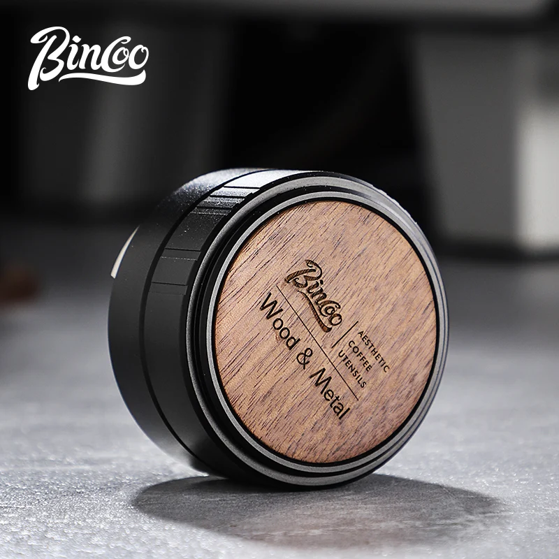 

Bincoo-Walnut Multifunctional Work Board, Coffee Press Base, Coffee Handle, Filling Cloth, Powder Storage Board