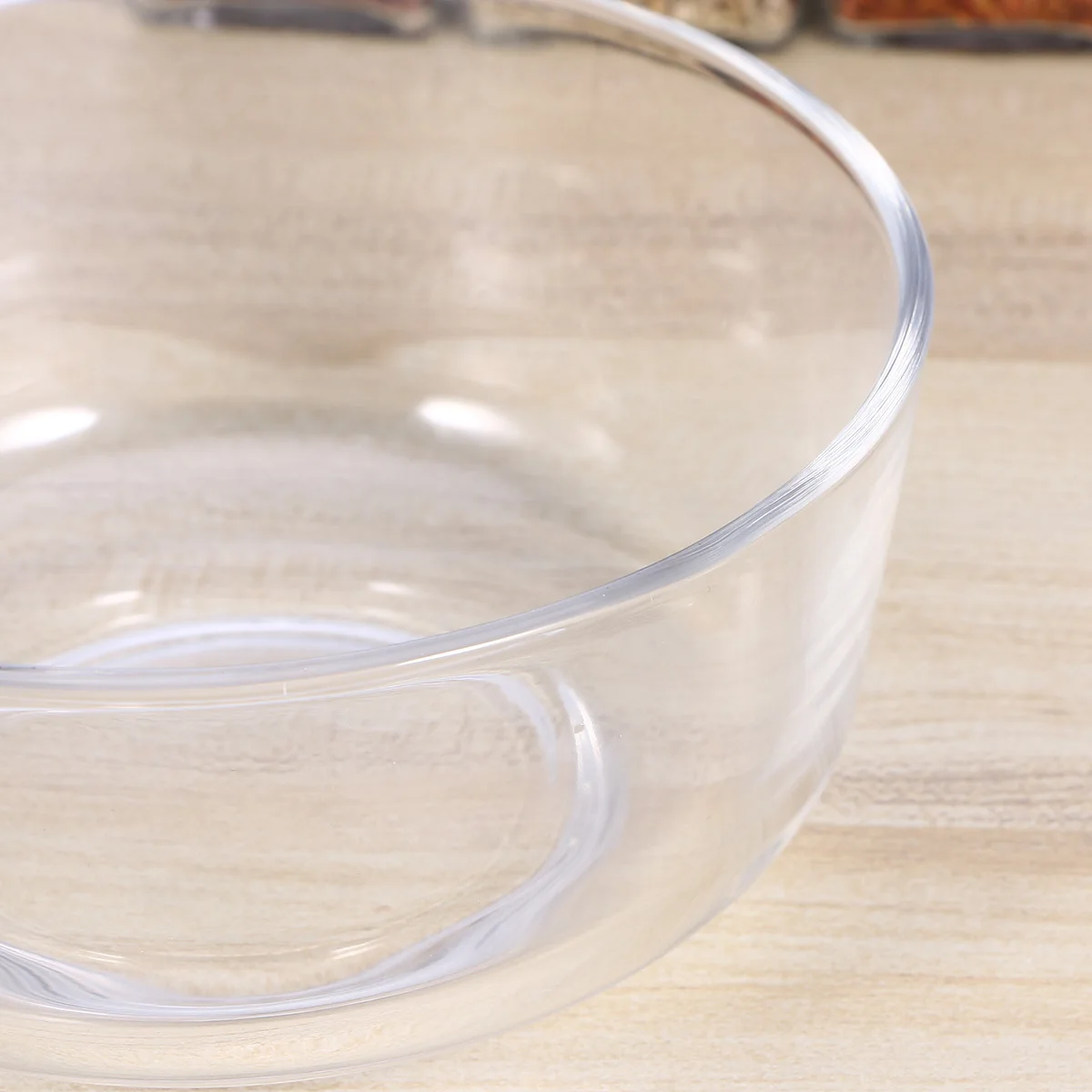 1Pcs Transparent Glass Bowl Heat Resistant 6 Inch Salad Fruit Dessert Serving Bowl Ideal for Weddings Parties Casual Gatherings