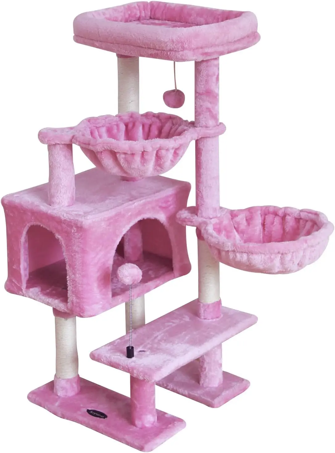 

Cat Tree Cat Tower Condo with Sisal Scratching Post for Indoor Cat Furniture with Hammock Perch