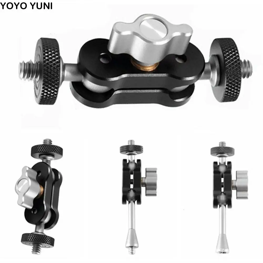

1/4 Inch Screw Camera Magic Arm Double Ball Head Aluminum Alloy Ball Magic Arm Lightweight Adjustment Magic Arm Bracket