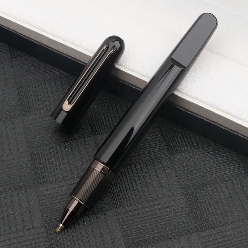 Luxury Matte Ultra Black MB Series Fountain Pen F Business Design Rollerball Pens with Capless Magnetic Cap Office Supplies