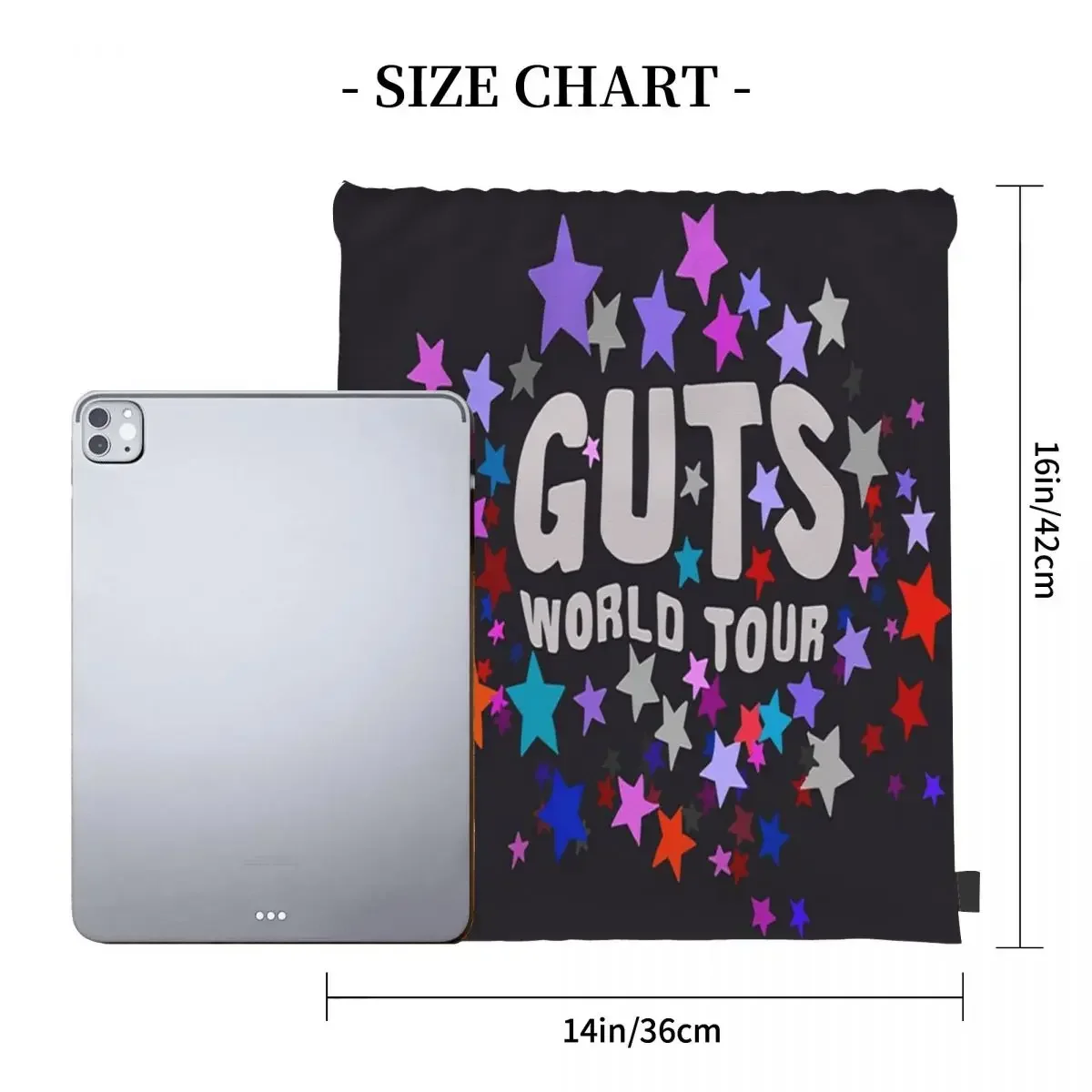 GUTS Tour Stars Backpacks Portable Drawstring Bags Drawstring Bundle Pocket Sports Bag BookBag For Man Woman School