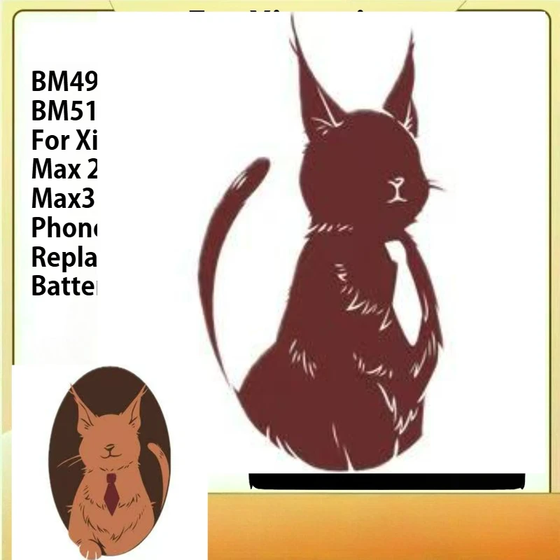 

For Xiao mi BM49 BM50 BM51 Battery For Xiaomi Mi Max 2 3 Max2 Max3 Mobile Phone Replacement Battery Bateria